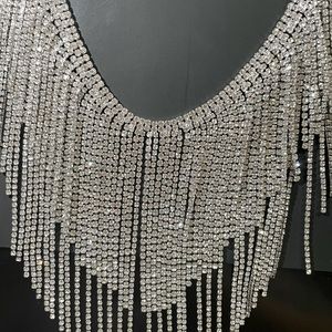 JEWEL CASCADE NECKLACE SILVER